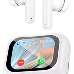 Audífono Con Pantalla Táctil M6 Bluetooth 5.3 Y Rango De 15m Blanco